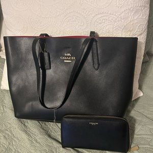 Coach bag and Wallet bundle